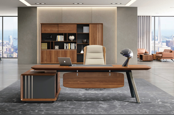 实木老板桌HS-DBT-JH29